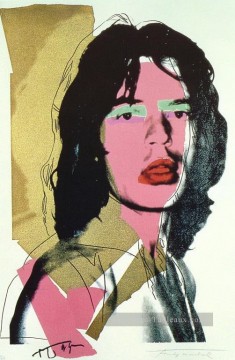 Mick Jagger 3 Andy Warhol Pinturas al óleo
